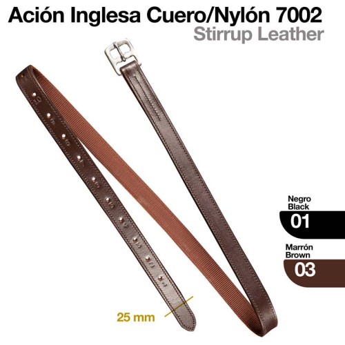 ACIÃ“N INGLESA CUERO/NYLON 7002