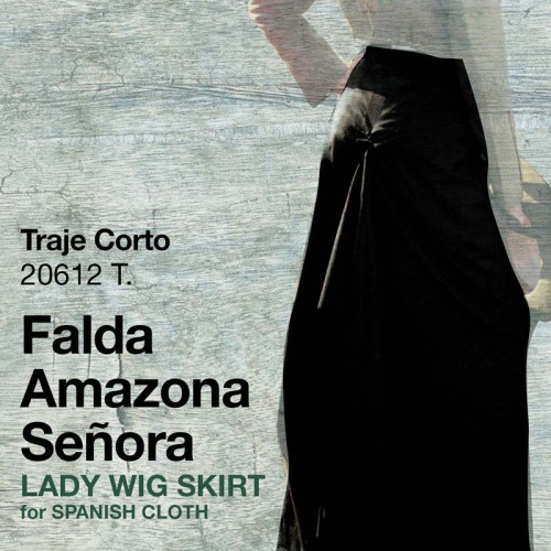 TRAJE CORTO FALDA AMAZONA SEÃ‘ORA 20612 T.
