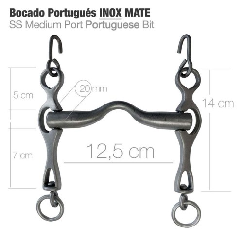 BOCADO PORTUGUÃ‰S 2D INOX MATE 12.5cm