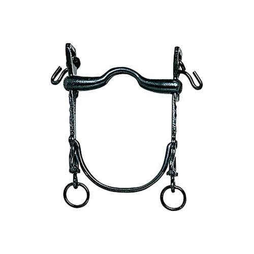 BOCADO VAQUERO B/CURVA MOVIBLE PAVONADO 12.5cm