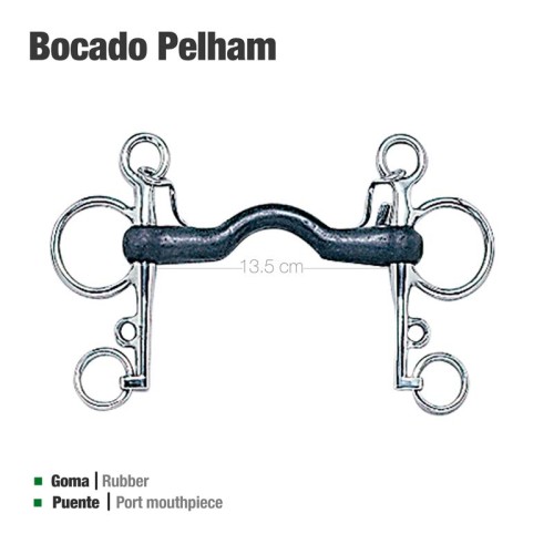 BOCADO PELHAM GOMA PUENTE 21250CR