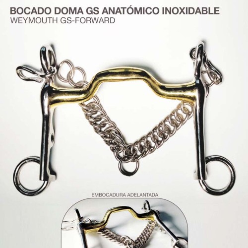 BOCADO DOMA GS ANATÃ“MICO INOX