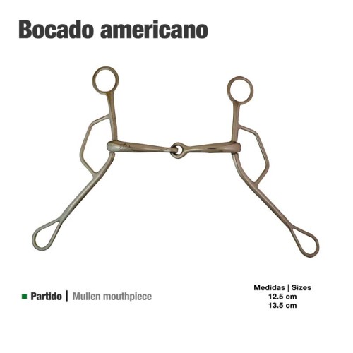 BOCADO AMERICANO GAG BIT INOX 212673