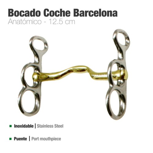 BOCADO COCHE BARCELONA ANATÃ“MICO BBI INOX 12.5cm