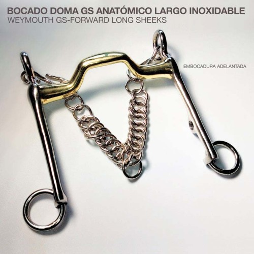 BOCADO DOMA GS ANATÃ“MICO LARGO INOX