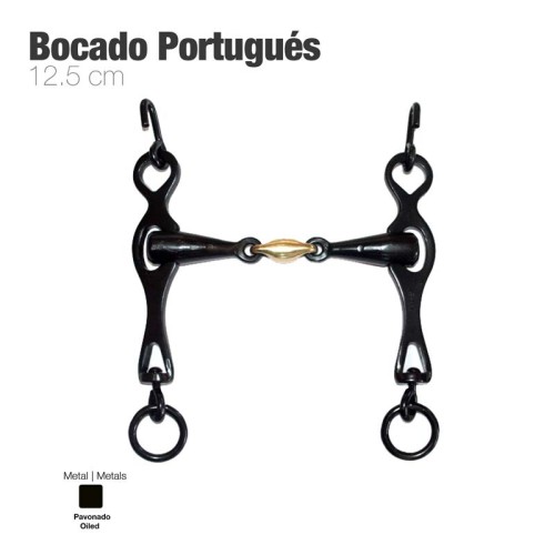 BOCADO PORTUGUÃ‰S EMBOCADURA 3-PIEZAS 12.5cm