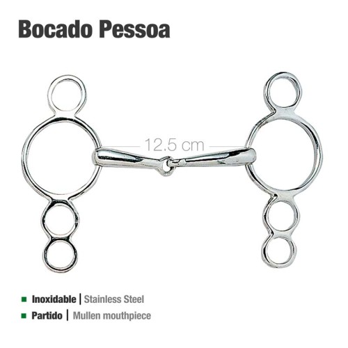 BOCADO PESSOA INOX ECONÃ“MICO 21826 12.5cm