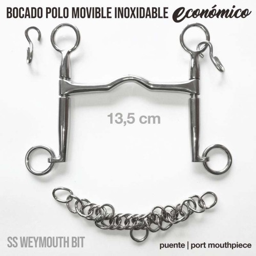 BOCADO POLO MOVIBLE INOX ECONÃ“MICO