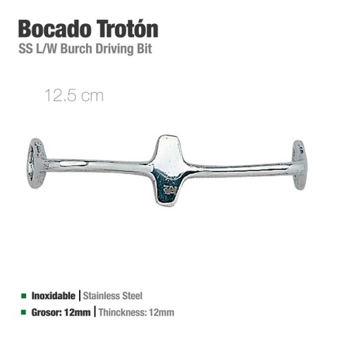 BOCADO TROTÃ“N INOX 21404 12.5cm