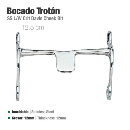 BOCADO TROTÃ“N INOX 21409 12.5cm