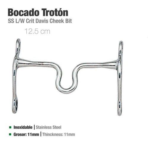 BOCADO TROTÃ“N INOX 21408 12.5cm