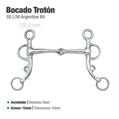 BOCADO TROTÃ“N INOX 21505 12.5cm