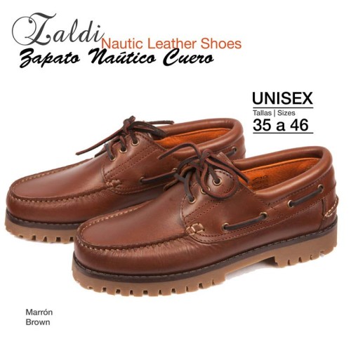 ZAPATO NAÃšTICO CUERO ZALDI 5121