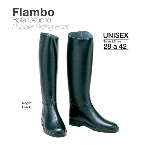 BOTA CAUCHO FLAMBO ECO. NEGRO