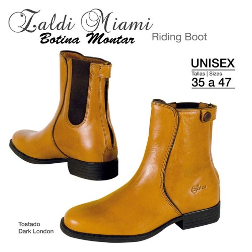 BOTINA MONTAR ZALDI MIAMI 7389 TOSTADO