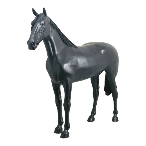 CABALLO FIBRA TAMAÃ‘O NATURAL NEGRO S112