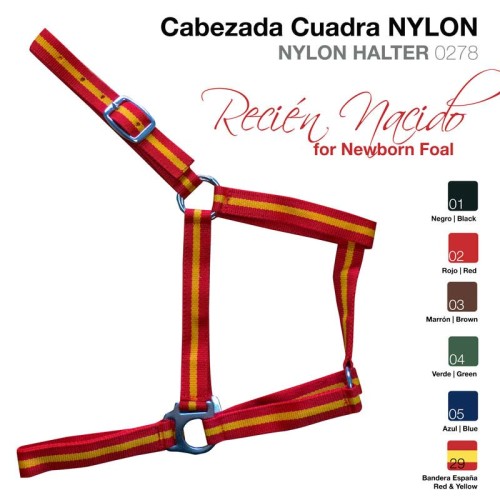 CABEZADA CUADRA NYLON RECIEN NACIDO 0278