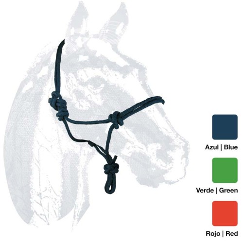 CABEZADA CUADRA CUERDA CON NUDOS