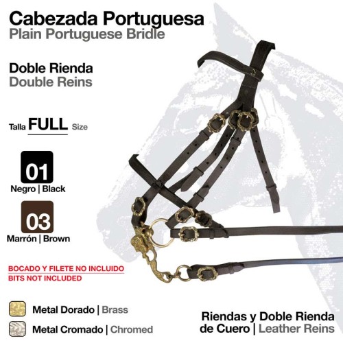 CABEZADA PORTUGUESA DOBLE 327P1
