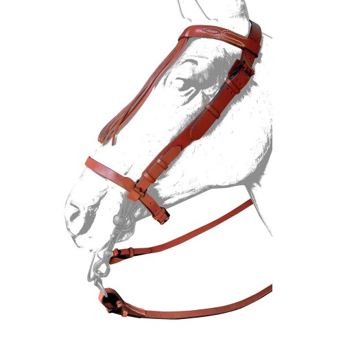 CABEZADA VAQUERA CUERO ANCHA RONDA