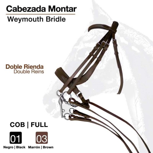 CABEZADA MONTAR DOBLE RIENDA S-2873