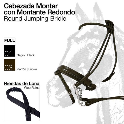 CABEZADA MONTAR MONTANTE REDONDO FULL