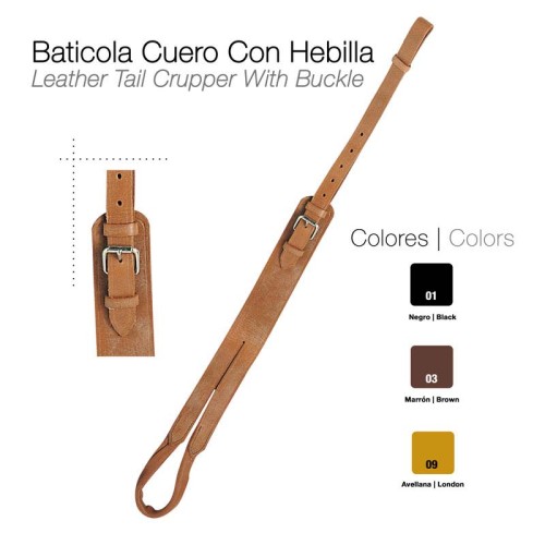BATICOLA CUERO CON HEBILLA CASTECUS 414SP