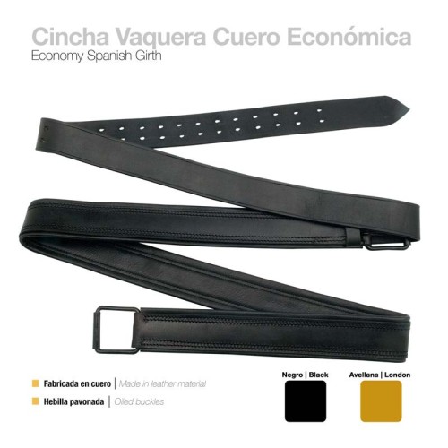 CINCHA VAQUERA CUERO ECONÃ“MICA