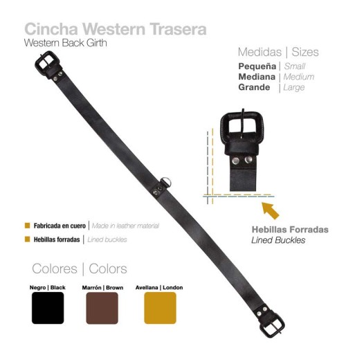 CINCHA WESTERN TRASERA