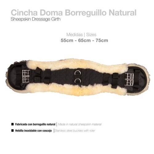 CINCHA DOMA BORREGUILLO NATURAL R10