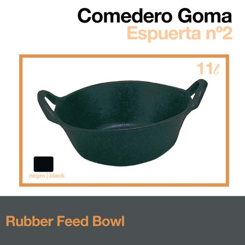COMEDERO GOMA ESPUERTA 10cm x 40cm 11 litros