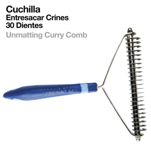 CUCHILLA ENTRESACAR CRINES 30-DIENTES 838 AZUL