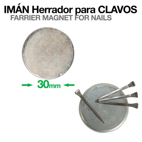 IMÃN HERRADOR PARA CLAVOS 30mm