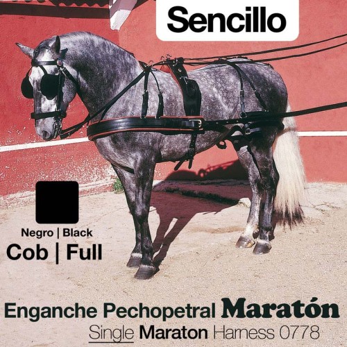 ENGANCHE PECHOPETRAL MARATÃ“N SENCILLO NEGRO