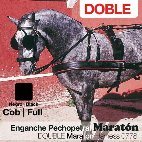 ENGANCHE PECHOPETRAL MARATÃ“N DOBLE NEGRO