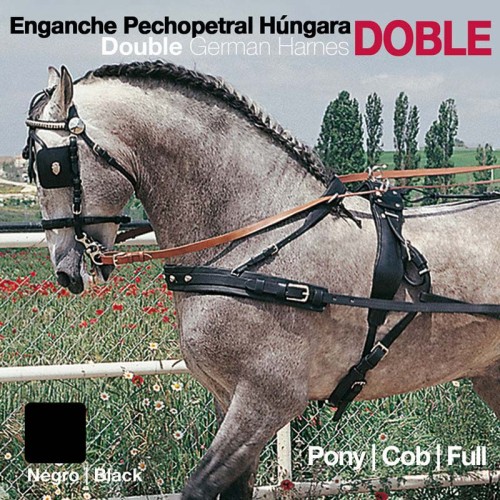 ENGANCHE PECHOPETRAL HÃšNGARA. DOBLE NEGRO