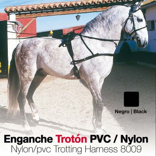 ENGANCHE TROTÃ“N PVC/NYLON 8009 NEGRO