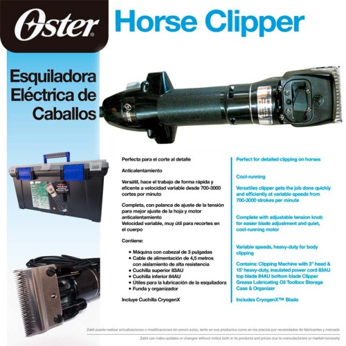 ESQUILADORA ELÃ‰CTRICA OSTER PARA CABALLO
