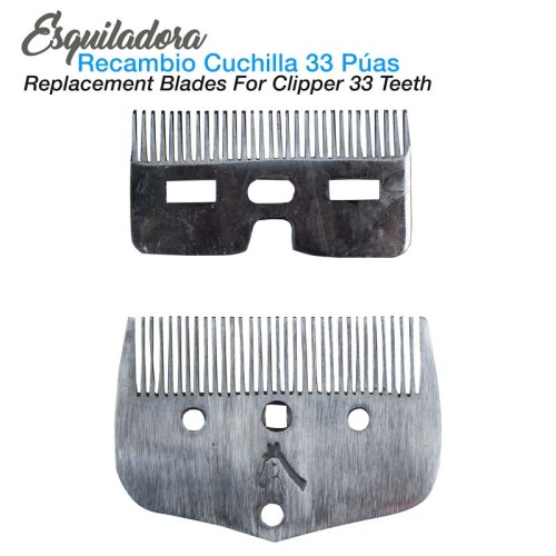 ESQUILADORA RECAMBIO CUCHILLA 33 PÃšAS