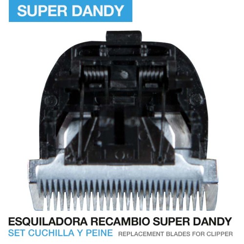 ESQUILADORA RECAMBIO CUCHILLA SET CUCHILLA Y PEINE SUPER DANDY