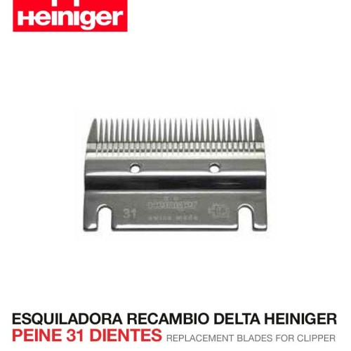 ESQUILADORA RECAMBIO DELTA HEINIGER PEINE 31 DIENTES