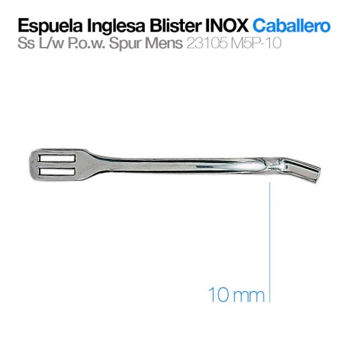 ESPUELA INGLESA BLISTER INOX CABALLERO 23105M5P-10