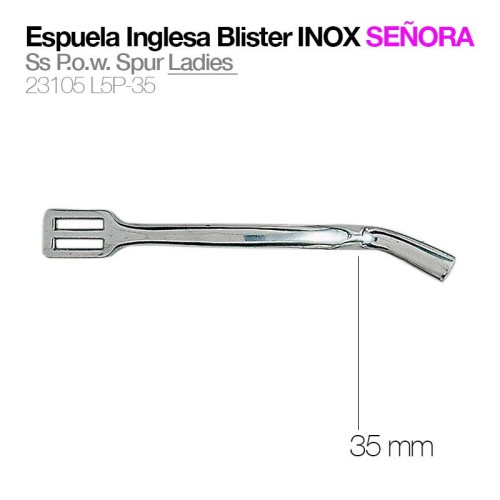ESPUELA INGLESA BLISTER INOX SEÃ‘ORA 23105L5P-35
