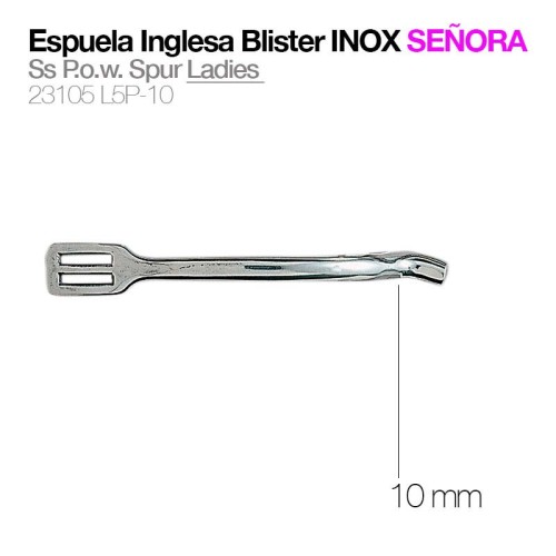 ESPUELA INGLESA BLISTER INOX SEÃ‘ORA 23105L5P-10