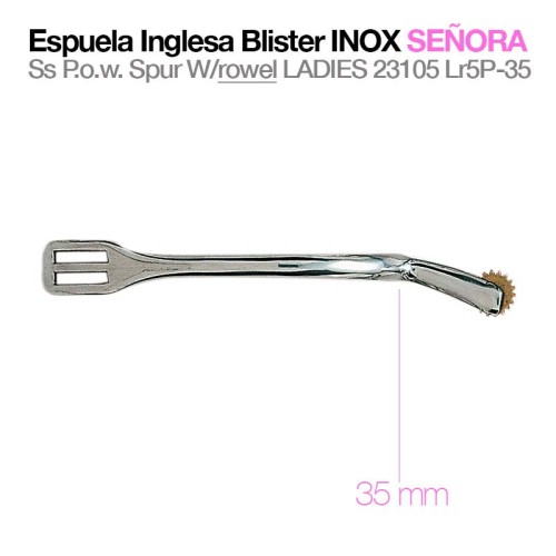 ESPUELA INGLESA BLISTER INOX SEÃ‘ORA 23105LR5P-35