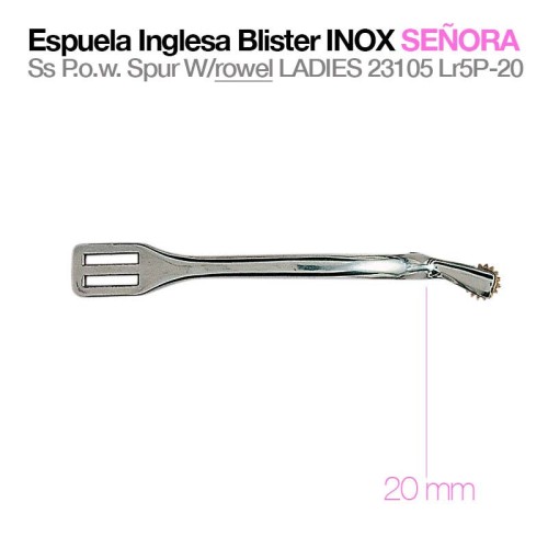 ESPUELA INGLESA BLISTER INOX SEÃ‘ORA 23105LR5P-20