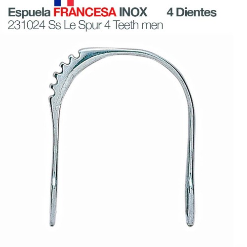 ESPUELA FRANCESA INOX 4 DIENTES 231024