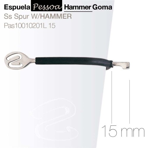 ESPUELA PESSOA HAMMER GOMA PAS10010201L 15mm