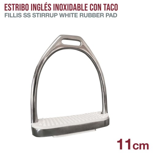 ESTRIBO INGLÃ‰S INOX CON TACO A01-13K 11cm