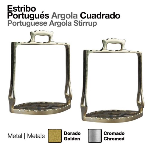 ESTRIBO PORTUGUÃ‰S ARGOLA CUADRADO
